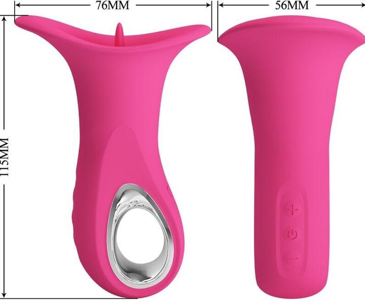 Produktbild Pretty Love Clyde Oralvibrator Vibrierende Zunge 12 Vibrationen Rosa
