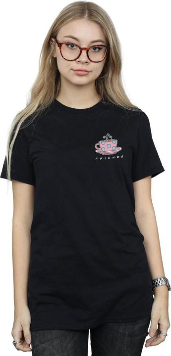 Actual product image Friends Womens/Ladies Coffee Cup Breast Print Cotton Boyfriend T-Shirt (3XL)
