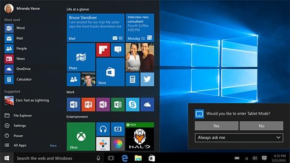 Produktbild Microsoft Windows 10 Pro (1 User, unbegrenzt)