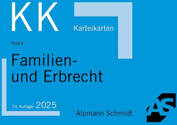Produktbild Karteikarten Familien- und Erbrecht (80 x)