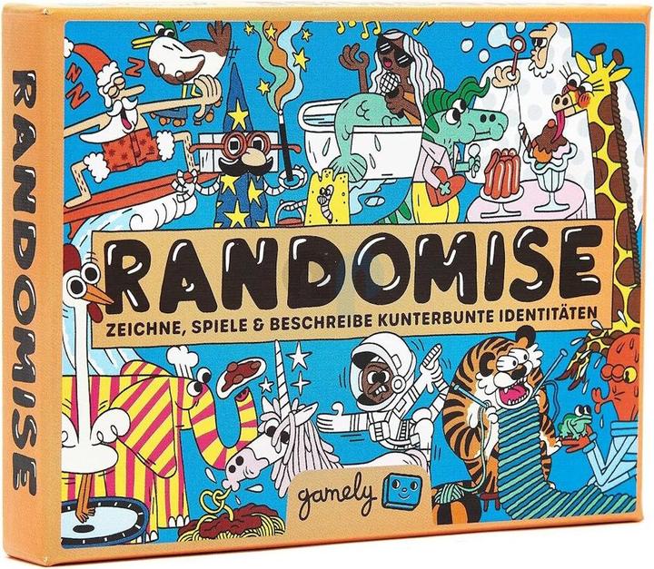 Actual product image Gamely RANDOMISE - Draw, play & describe colourful identities (German)