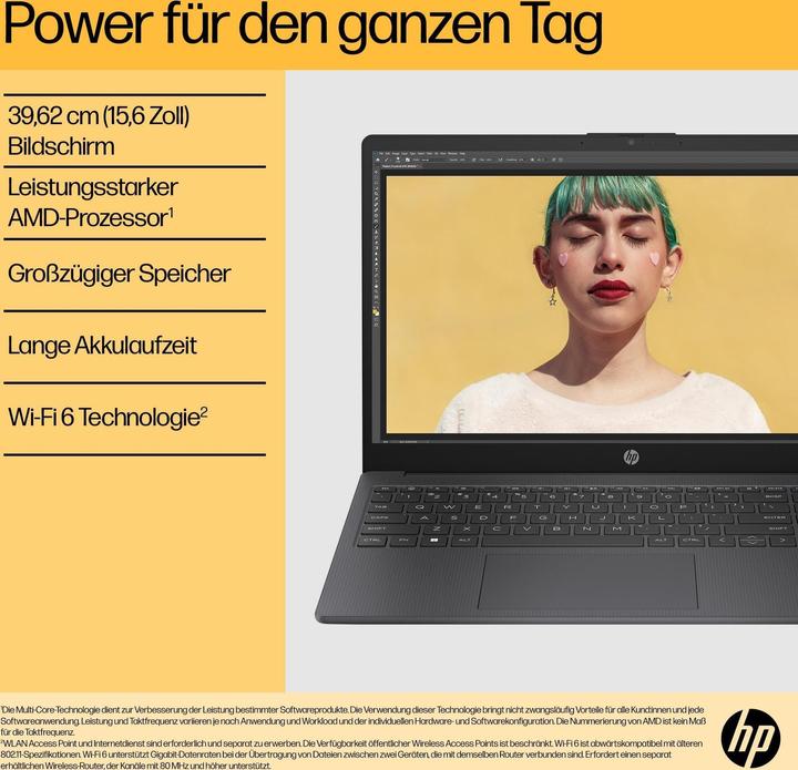 Immagine prodotto HP 15-fc0476ng (15.60", AMD Ryzen 7 7730U, 16 GB, 512 GB, DE)