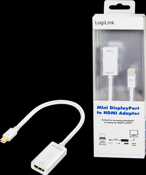 Immagine prodotto LogiLink Mini DP zu (HDMI, 10 cm)