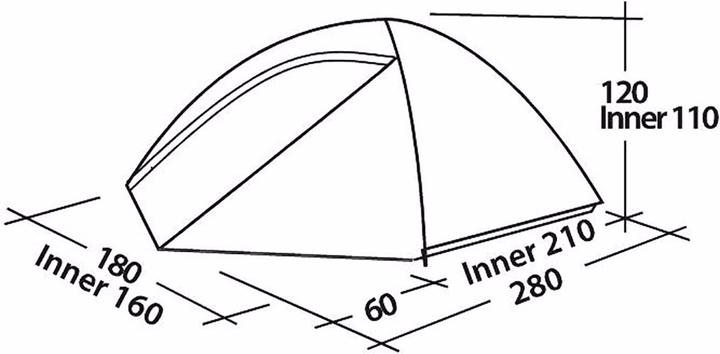 Produktbild Easy Camp Meteor 300 Zelt (Kuppelzelt, 2.90 kg, 3 Personen)