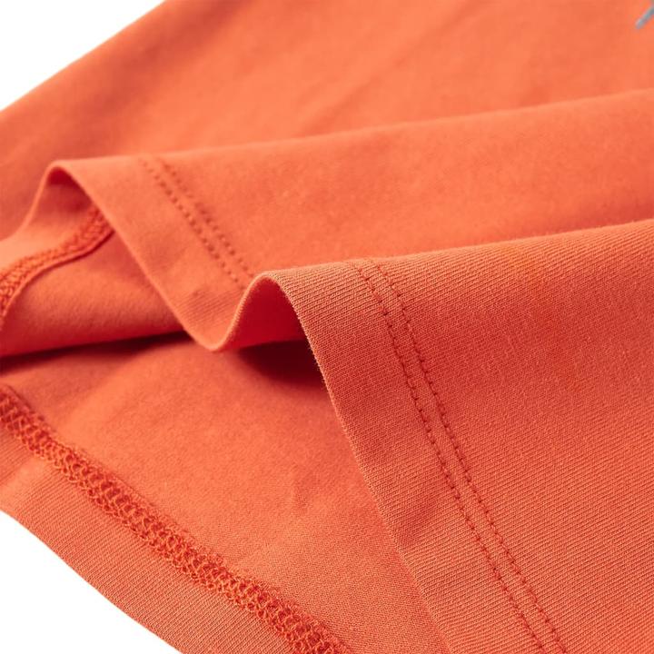 Produktbild VidaXL Kinder-Langarmshirt Dunkelorange 140,Material: 95 (140)