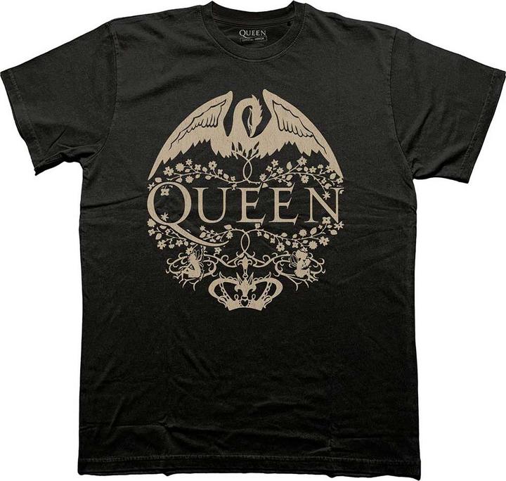 Queen Floral Crest Mono