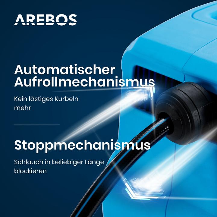Produktbild Arebos Gartenschlauchaufroller (15 m)