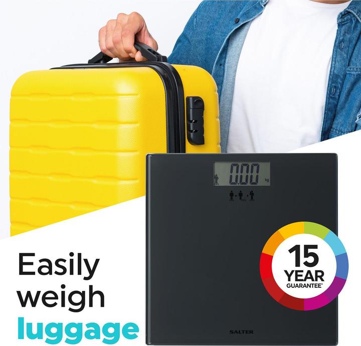 Actual product image Salter SA00300 GGFEU16 Add and Weigh Scale Black (180 kg)