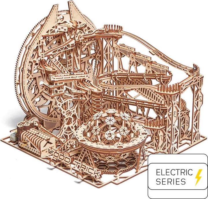 Wood Trick Galaxy marble run - 3D wooden construction set