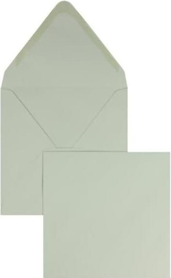 Actual product image Blanke Envelopes 120x120mm 120g/qm gummed PU=100 pieces dolphin grey (100 x)