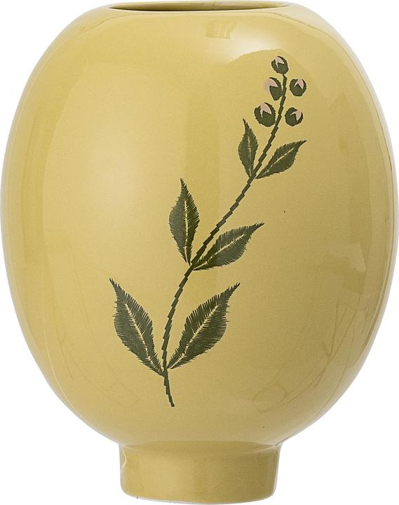 Actual product image Bloomingville Kwean Vase, Yellow, Stoneware