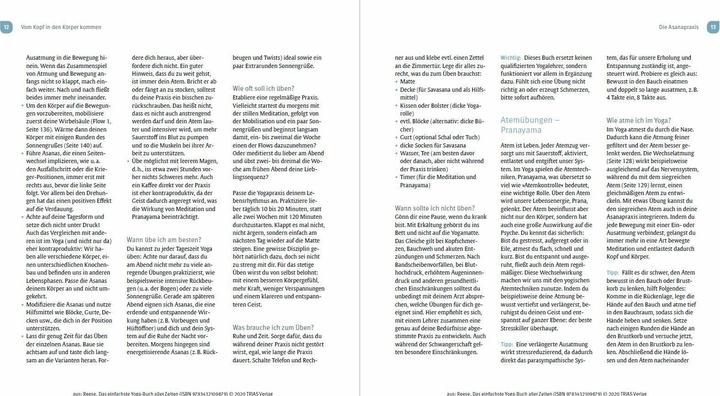 Valori nutrizionali e ingredienti Reese:Das einfachste Yoga-Buch aller Ze (Tedesco, Nicole Reese, 2024)