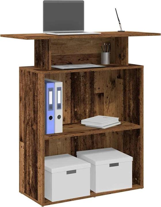 Produktbild VidaXL Empfangstheke Altholz-Optik 100x40x104 cm Holzwerkstoff Empfangstresen
