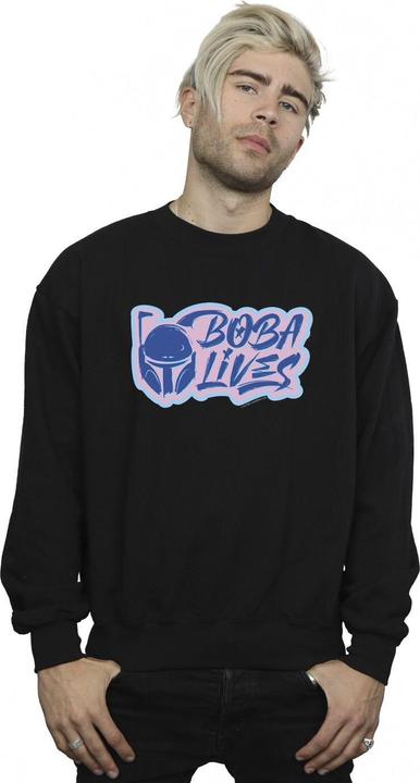 Actual product image Star Wars Mens The Book Of Boba Fett Lives Pocket Sweatshirt (XXL)