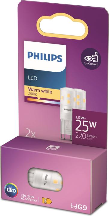 Produktbild Philips Leuchtmittel (G9, 1.90 W, 220 lm, 2 x, E)