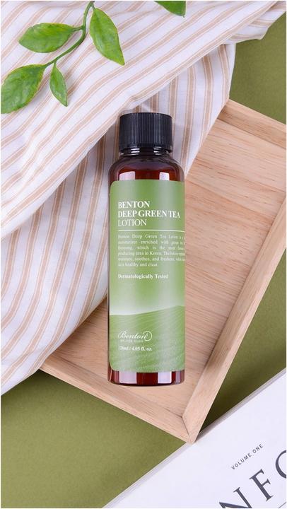 Actual product image Benton Deep Green Tea Lotion (120 ml, 24h cream)