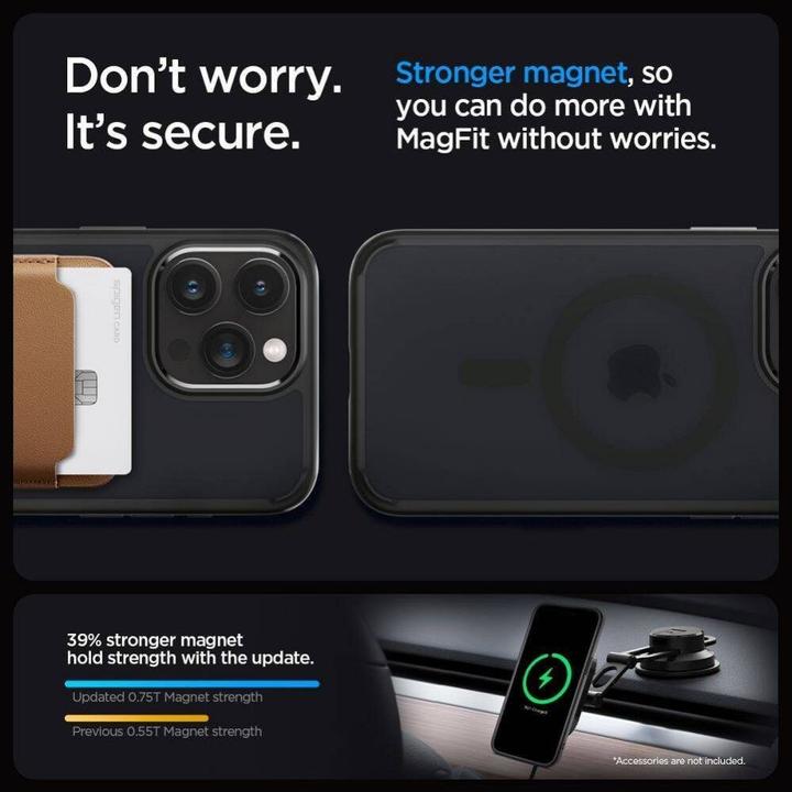 Immagine prodotto Spigen Ultra Hybrid MAG iPhone 16 Pro MagSafe frost nero ACS08134 (Apple iPhone 16 Pro)
