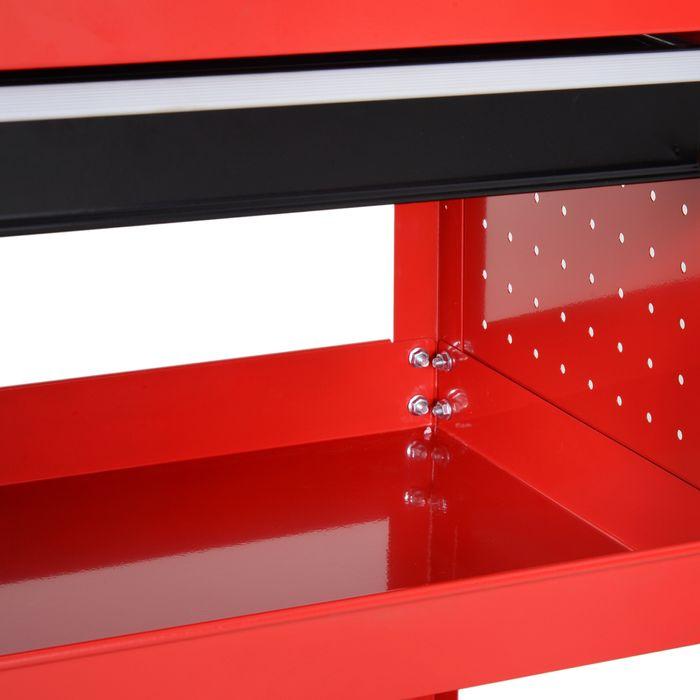 Actual product image Swisshandel24 Workshop trolley, tool trolley with 3 levels, transport trolley with drawer, assembly trolley for (1 x)