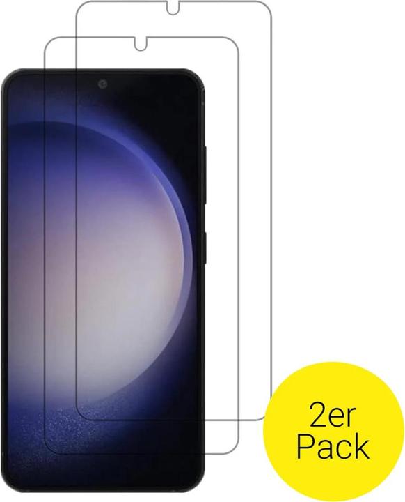 Produktbild Apfelkiste - Panzer Glas Displayschutzfolie Case Friendly (2er Set) (2 Stück, Samsung Galaxy S22 5G, Samsung Galaxy S23)