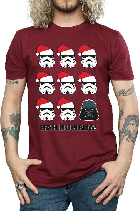 Actual product image Star Wars Mens Christmas Humbug T-Shirt (L)