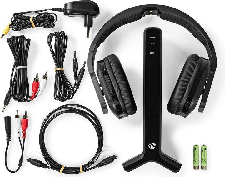 Actual product image Nedis HPRF321BK (No noise cancelling, 8 h, Wireless)