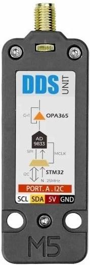 Actual product image M5Stack DDS Unit AD9833 programmable waveform generator
