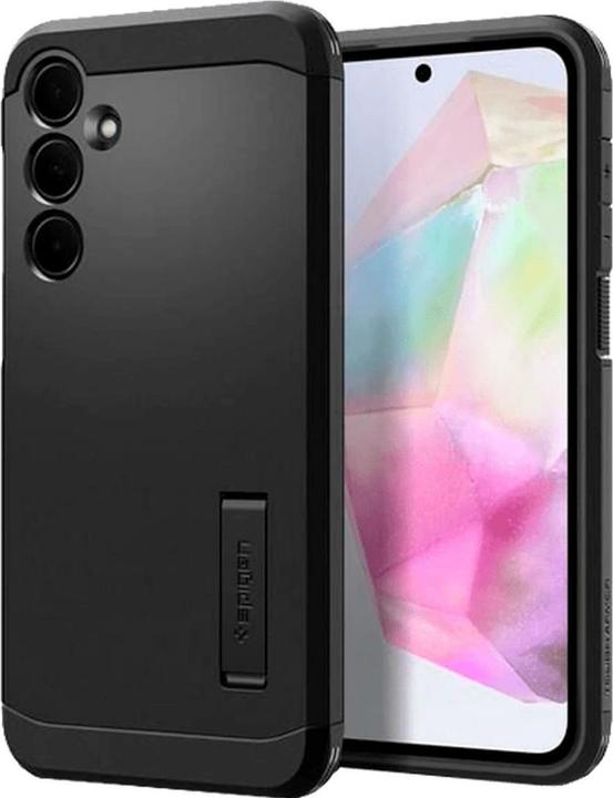Actual product image Spigen Tough Armor Sam A35 5G czarny/black ACS07517 (Samsung Galaxy A35)