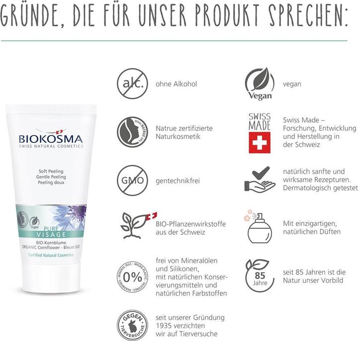 Produktbild Biokosma Pure Visage Soft Peeling (Peeling, 50 ml)