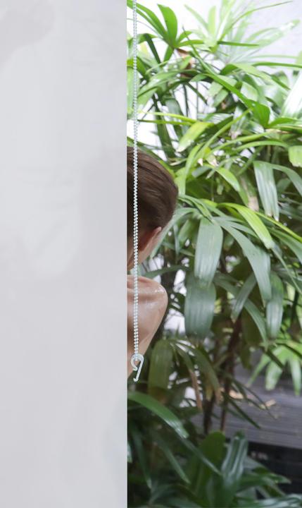 Actual product image Relaxdays Shower roller blind (120 x 4.5 x 240 cm)