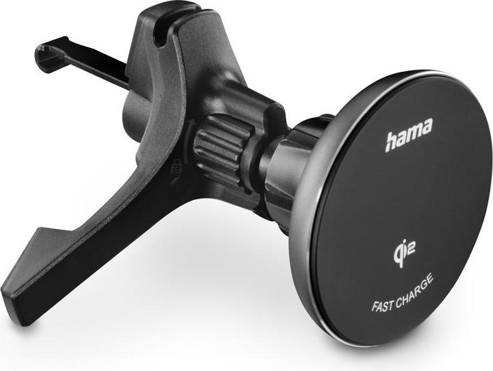 Produktbild Hama Kabelloses Qi2-Ladegerät, induktives Schnellladen im Auto, 15 W, Schwarz