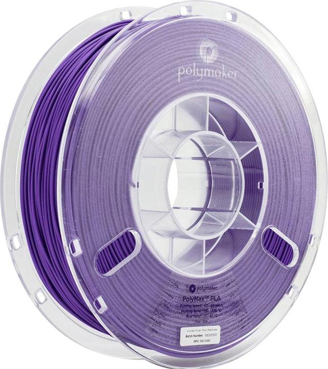 Productafbeelding Polymaker PA06009 PolyMAX Taai Filament hoge stijfheid, hoge treksterkte (PLA, 1.75 mm, 750 g, Paars)