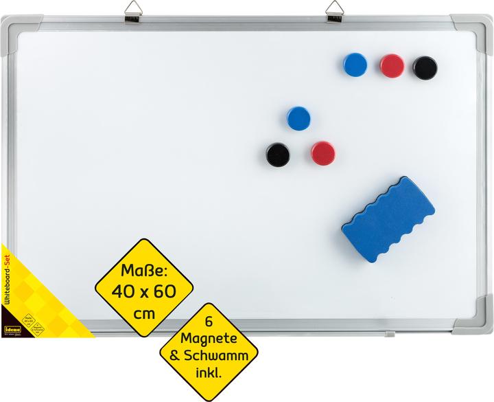 Produktbild Idena Whiteboard 60x40cm Set mit Zubehör (60 x 40 cm)