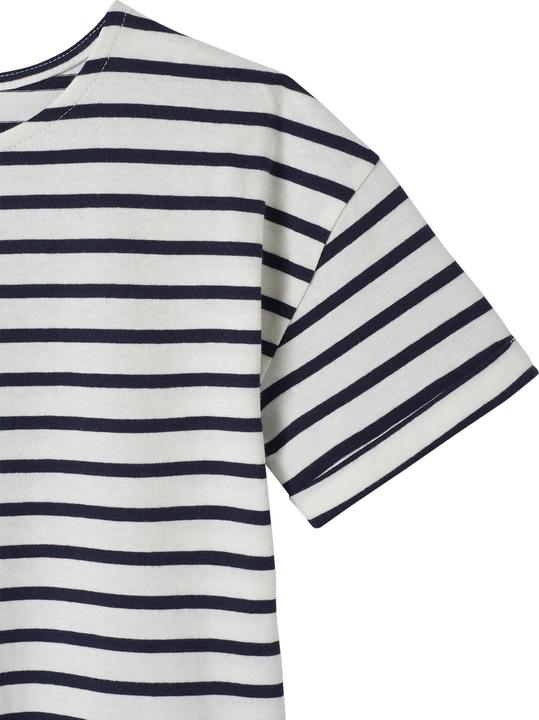 Actual product image Vertbaudet Girls' striped T-shirt with recycled cotton (92)
