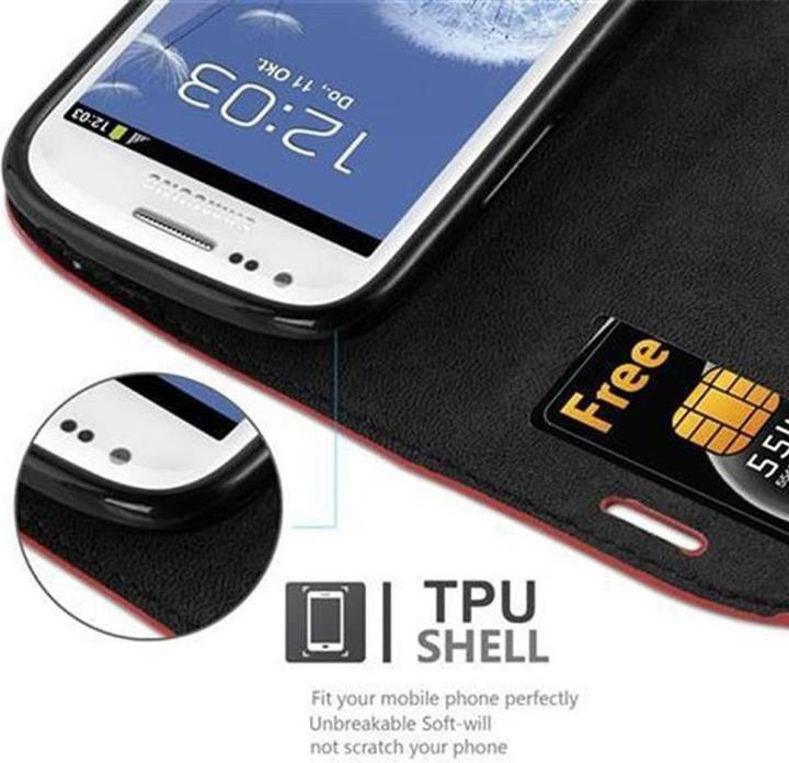 Productafbeelding Cadorabo Boek Onzichtbare Magneethoes (Samsung Galaxy S3 Mini)