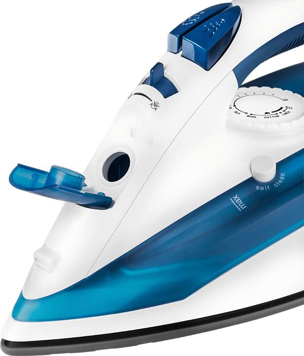 Produktbild ECG ECGNZ322AutoOff Iron, 2200w, plastic, White / blue (2200 W, 100 g/min)