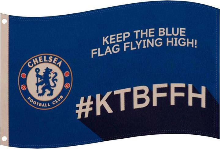 Actual product image Chelsea FC Flag Keep The Blue Flag Flying High Slogan