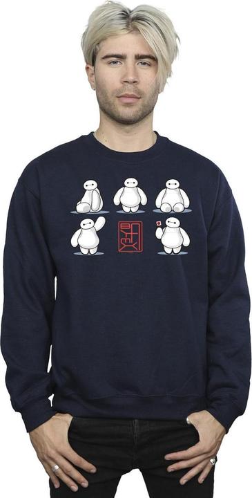 Actual product image Disney Mens Big Hero 6 Baymax Many Poses Sweatshirt (XXL)