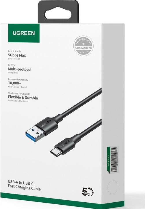 Actual product image Ugreen USB-C to USB-A 3.0 3A Data Cable (1 m, USB 3.0)