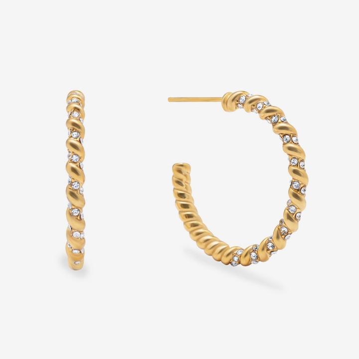 Immagine prodotto Sensora Jewelry Orecchini a cerchio Marine (Pietre di zirconia)