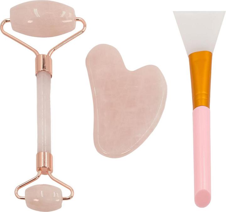 Image du produit Intirilife Gua Sha Gesichtsmassage Gesichtsroller (3tlg-Set)