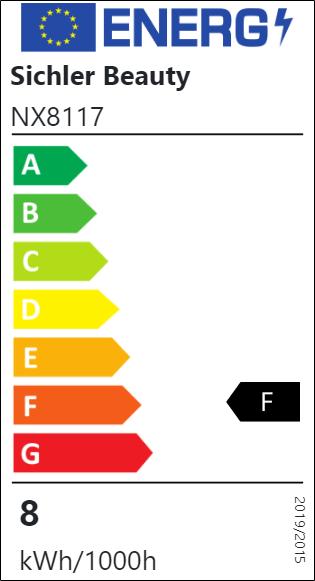Energy Label Sichler LED mirror luminaire (504 lm)