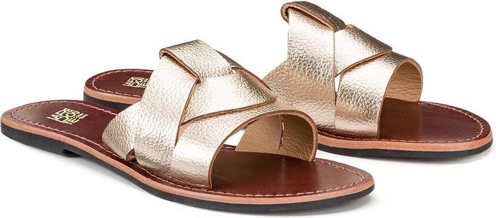 Image du produit La Redoute Collections Mules en cuir métallisé (39)