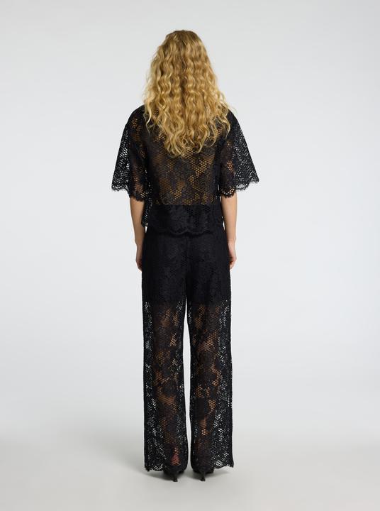 Actual product image Selected Femme Cropped fit lace top (40)