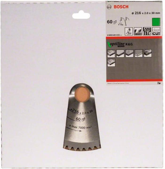 Actual product image Bosch Professional Zubehör PRO Wood circular saw blade, 216 x 2 x 30 mm