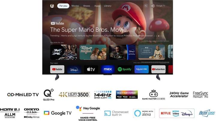 Produktbild TCL 85C855 (85", Mini-LED, 4K, 2024)