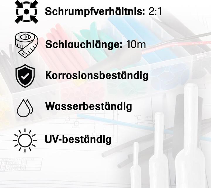 Produktbild Offgridtec Schrumpfschlauch transparent 1,6mm > 0,8mm