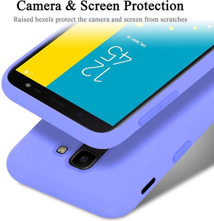 Actual product image Cadorabo TPU Liquid Silicone Case Cover (Samsung Galaxy J6 (2018))