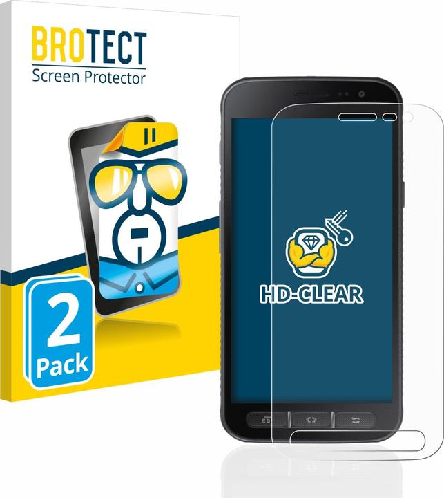 Actual product image BROTECT Screen Protector Clear (2 Piece, Samsung Galaxy Xcover 4)