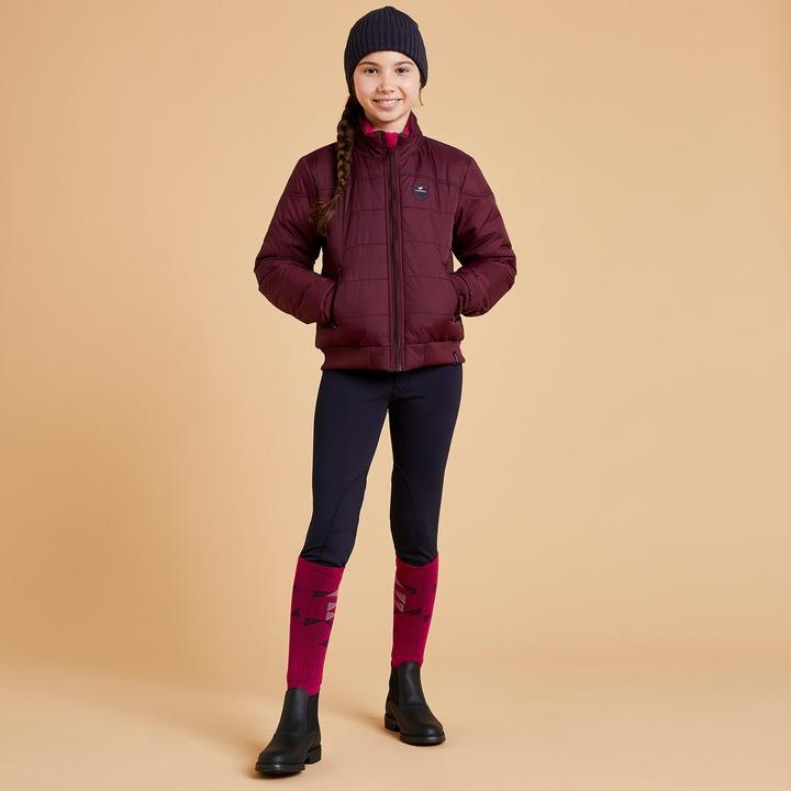 Immagine prodotto Fouganza Giacca da equitazione invernale 500 Warm children bordeaux (116)