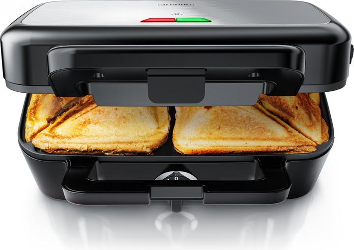Actual product image Arendo Sandwich maker 1200 W, non-stick coating, sandwich toaster for large toasts with removable plates